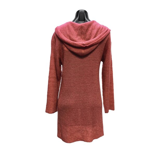 NWT Soft Surroundings Light Rust Hooded Knit Cardigan Sweater Size S - Picture 2 of 7